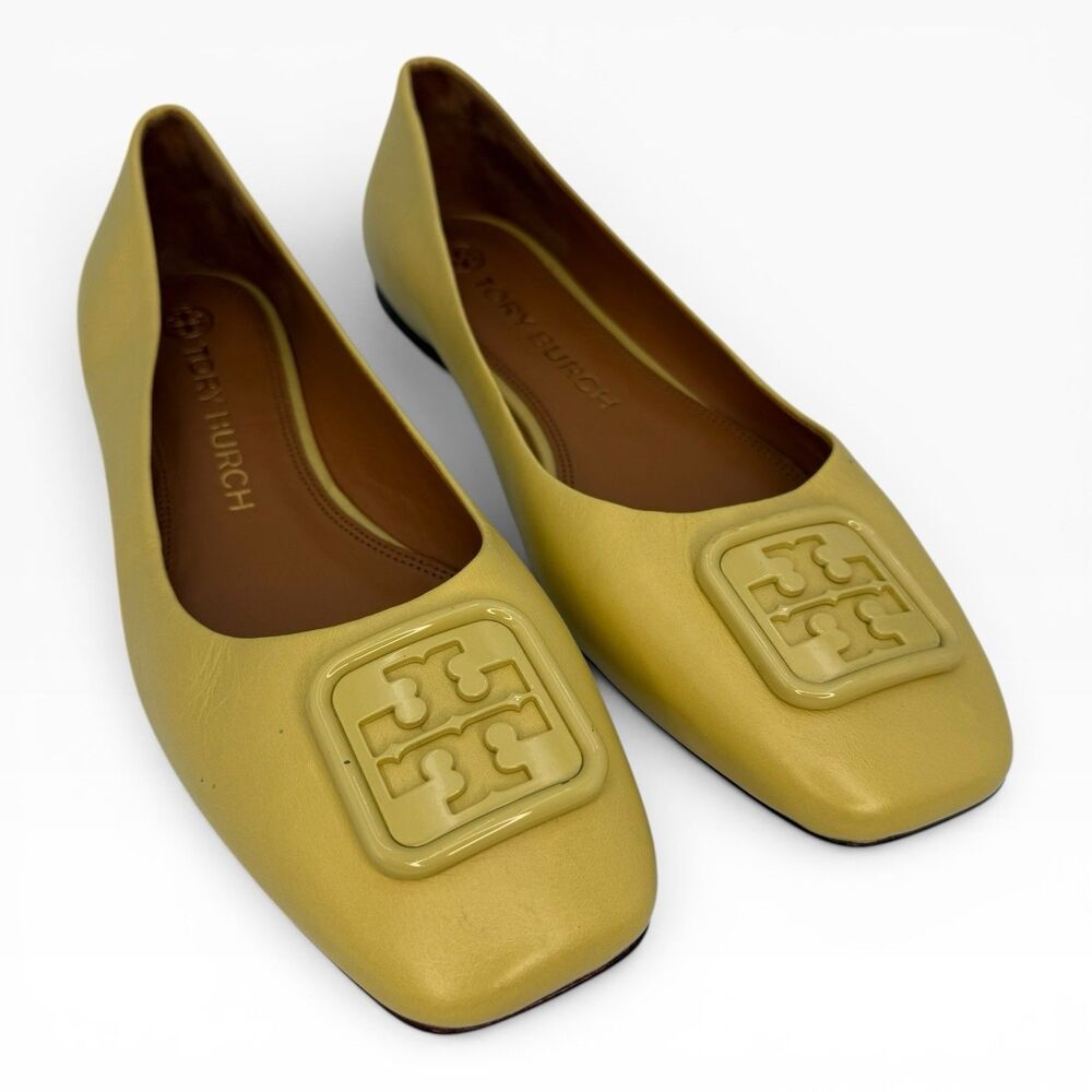 Tory Burch GEORGIA Ballet Flats in Yellow , Size 10M